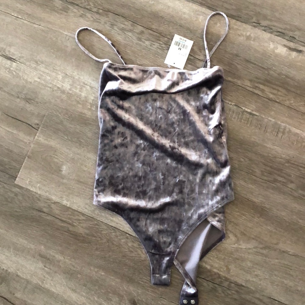 Forever 21 nwt silver jumpsuit w snap